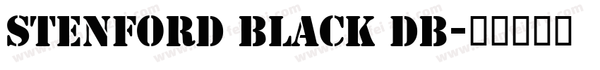 Stenford Black DB字体转换